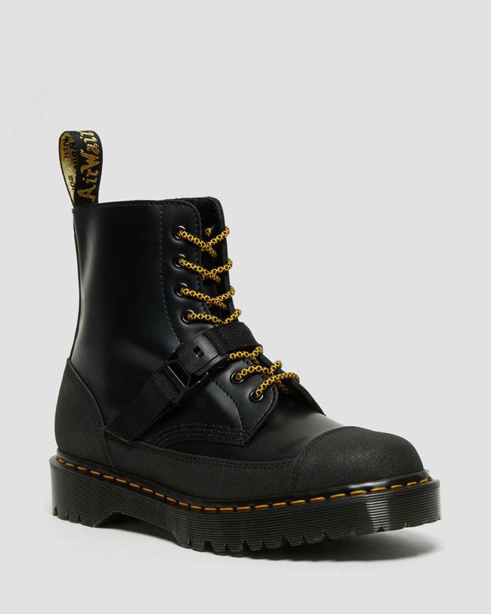 Dr Martens Vintersko Dame Svart 1460 Bex Tech Made In England Læder Lace Up 3096LWGIP